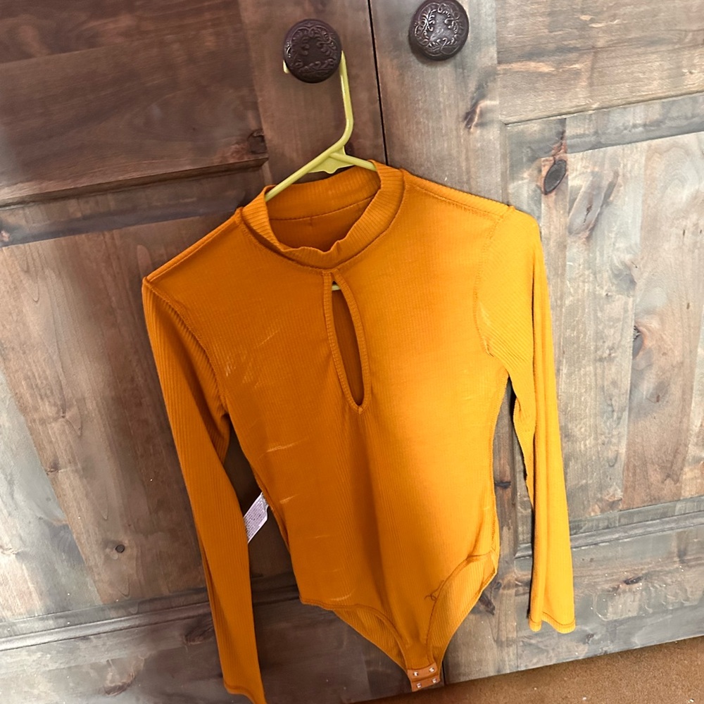 Mustard Long Sleeve Bodysuit